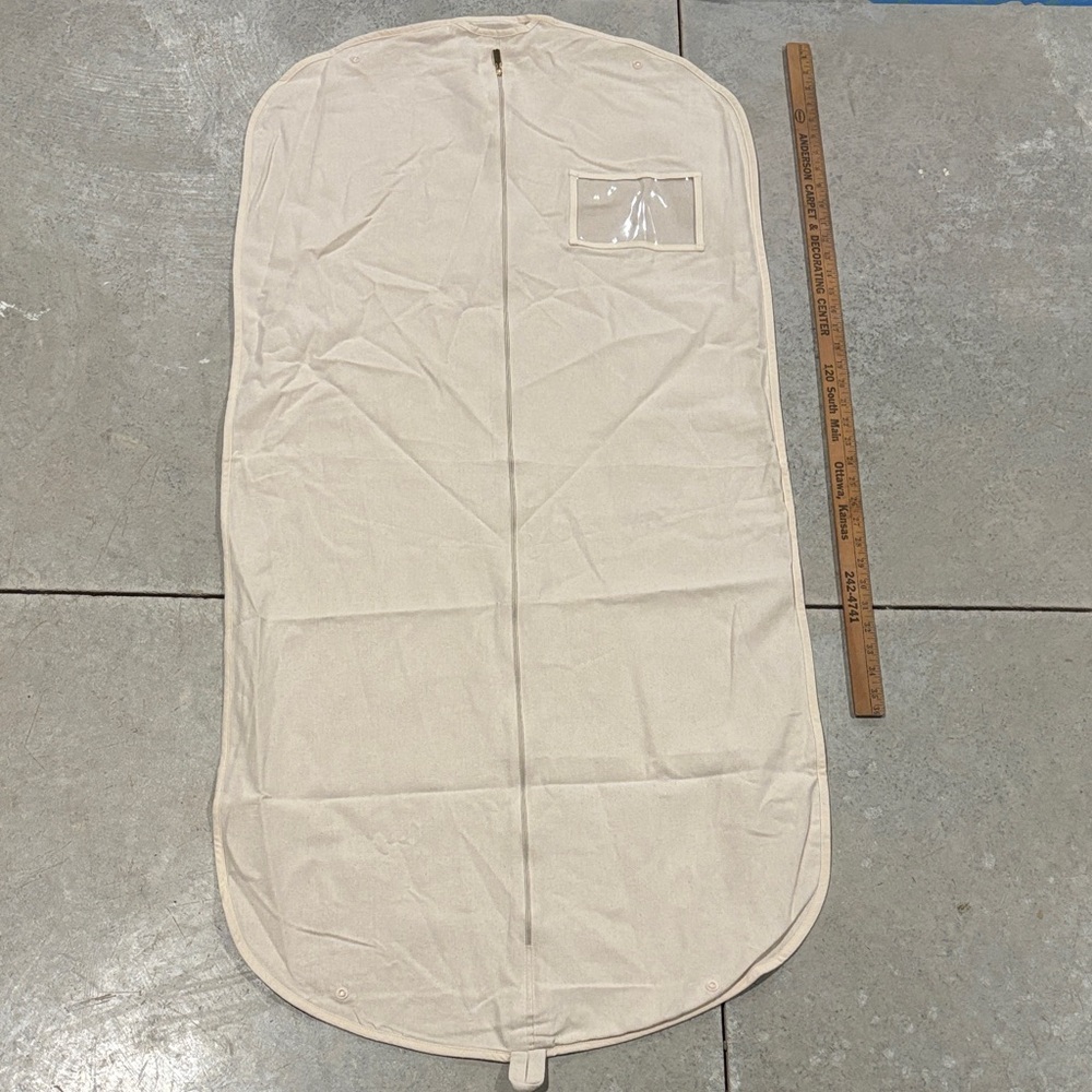 Cult Gaia Cream Canvas Logo Dust Bag with Brown Print - Picture 4 of 5